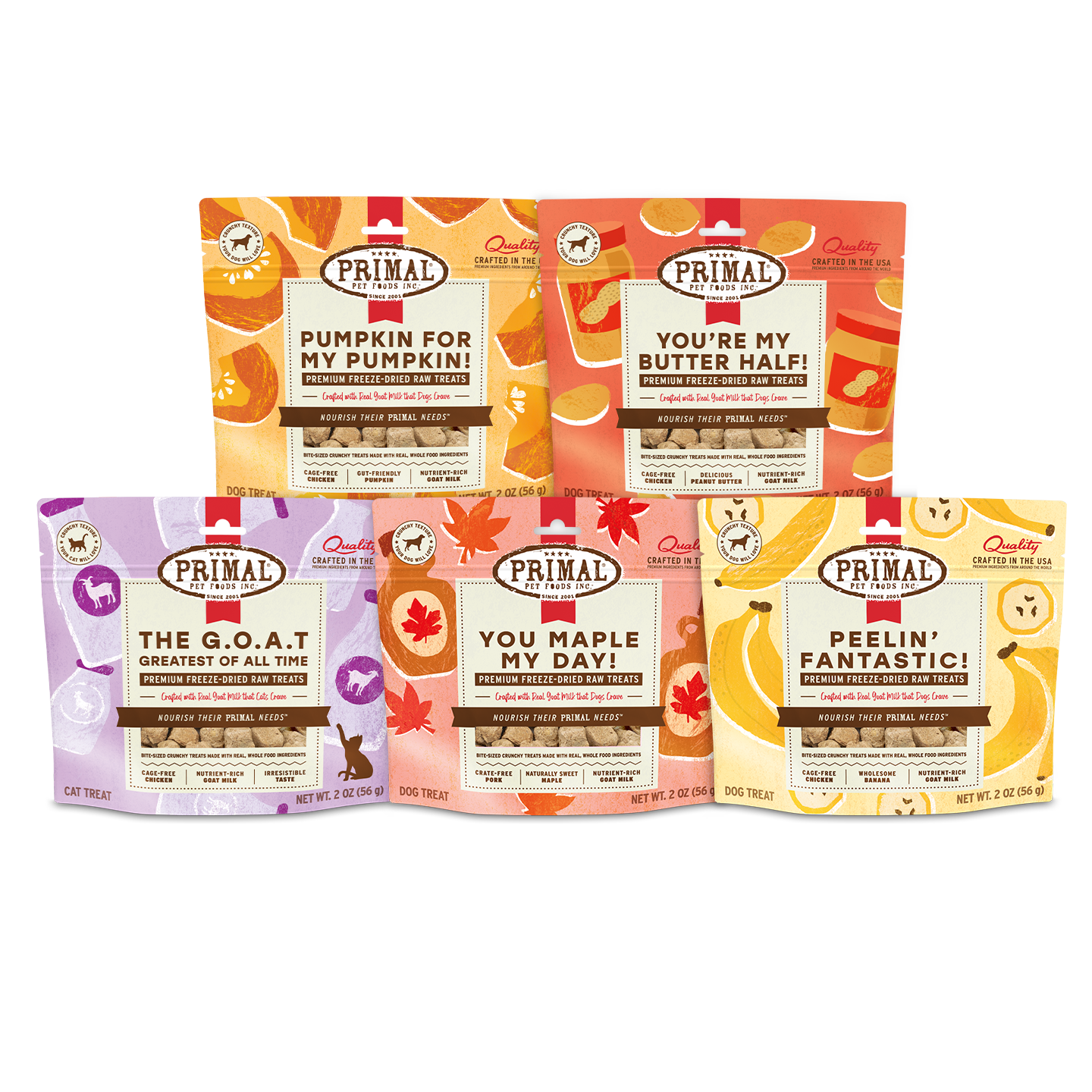 Primal Freeze-Dried Treats for Cats & Dogs