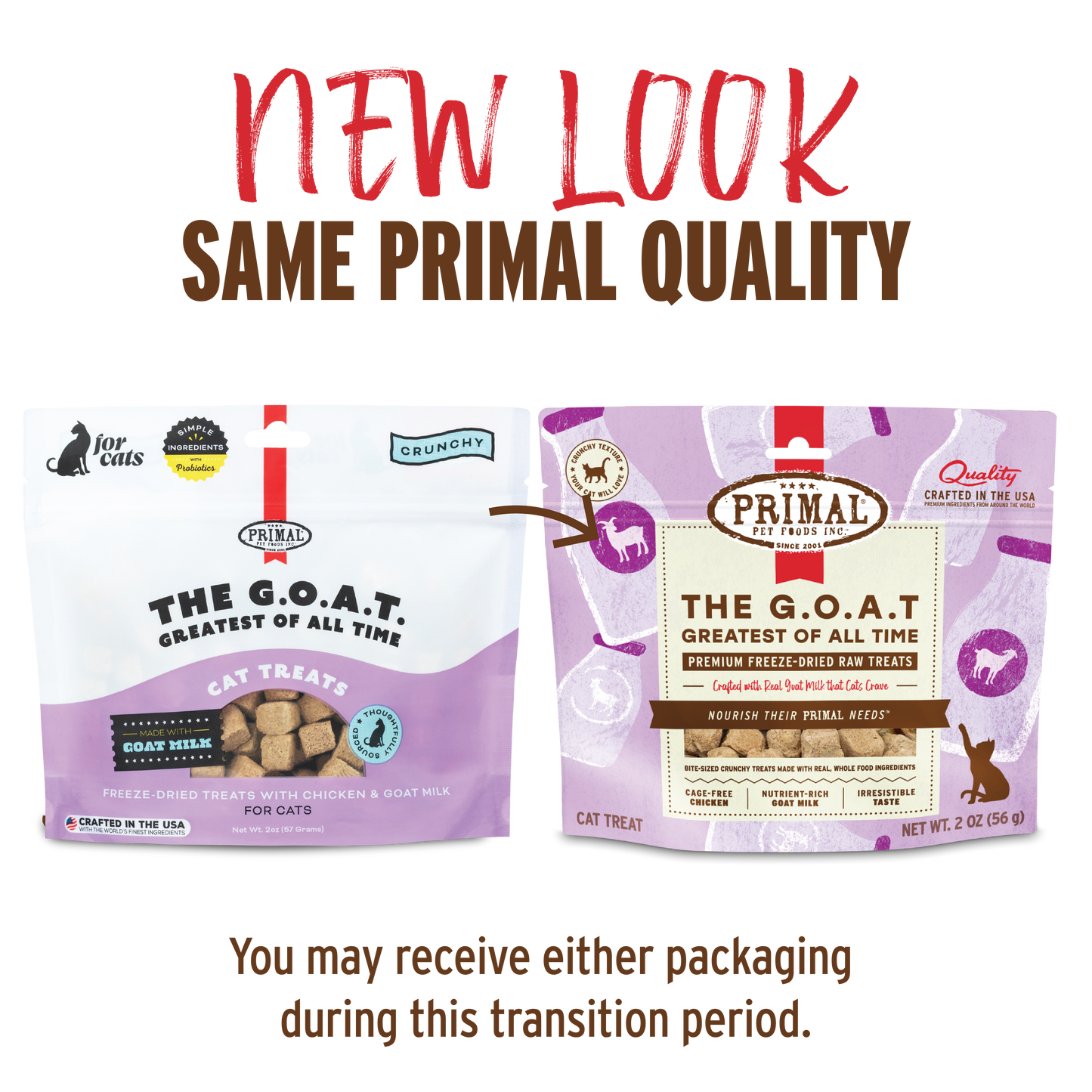 Primal Freeze-Dried Raw Cat Treats - The G.O.A.T.