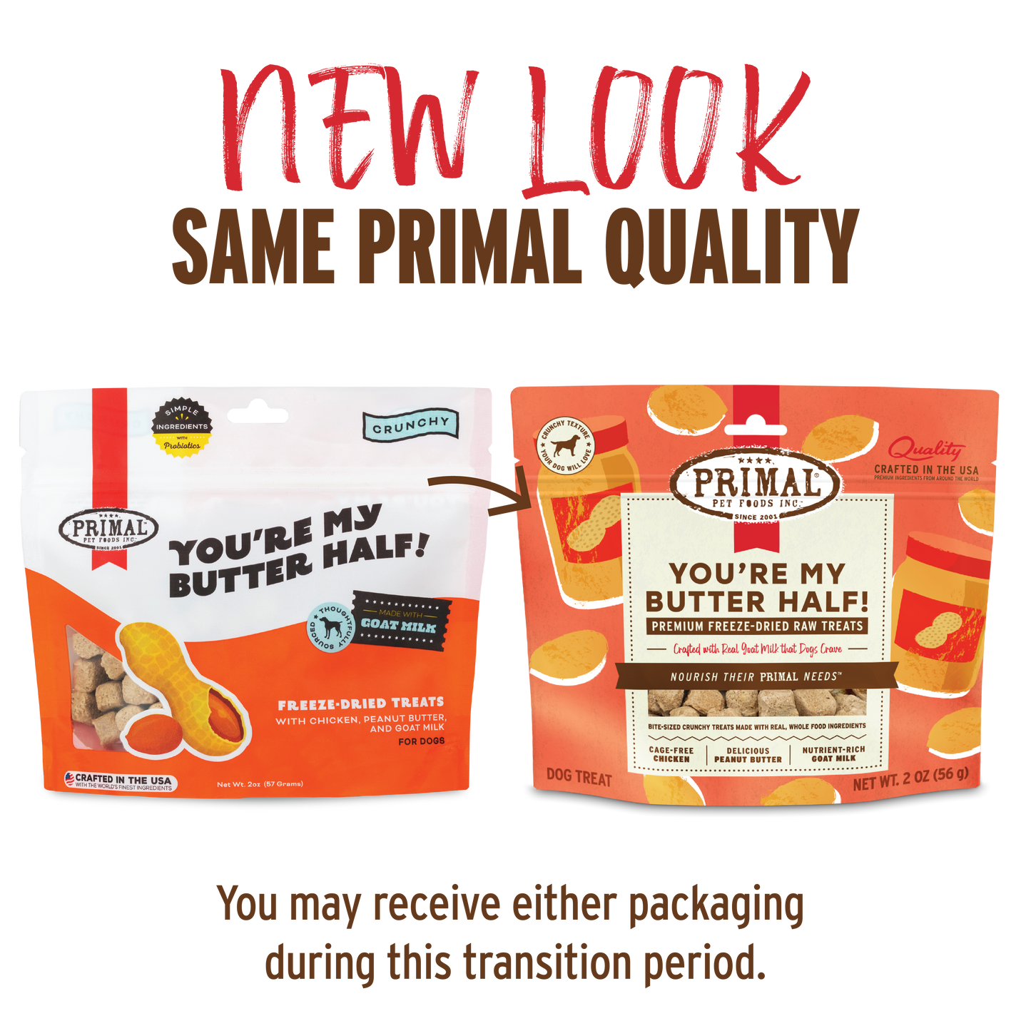 Primal Canine Chicken You're My Butter Half 2oz/10 count