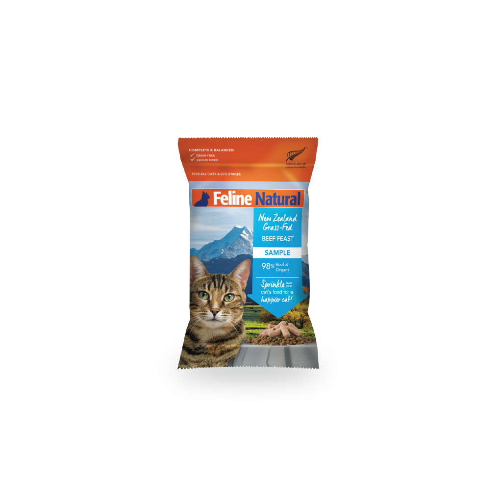 Feline Beef Feast Freeze-Dried Cat Food Sample