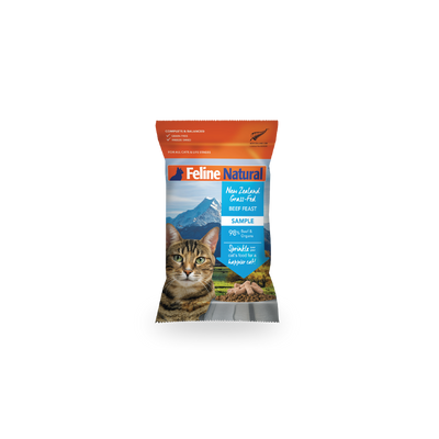 Feline Beef Feast Freeze-Dried Cat Food Sample