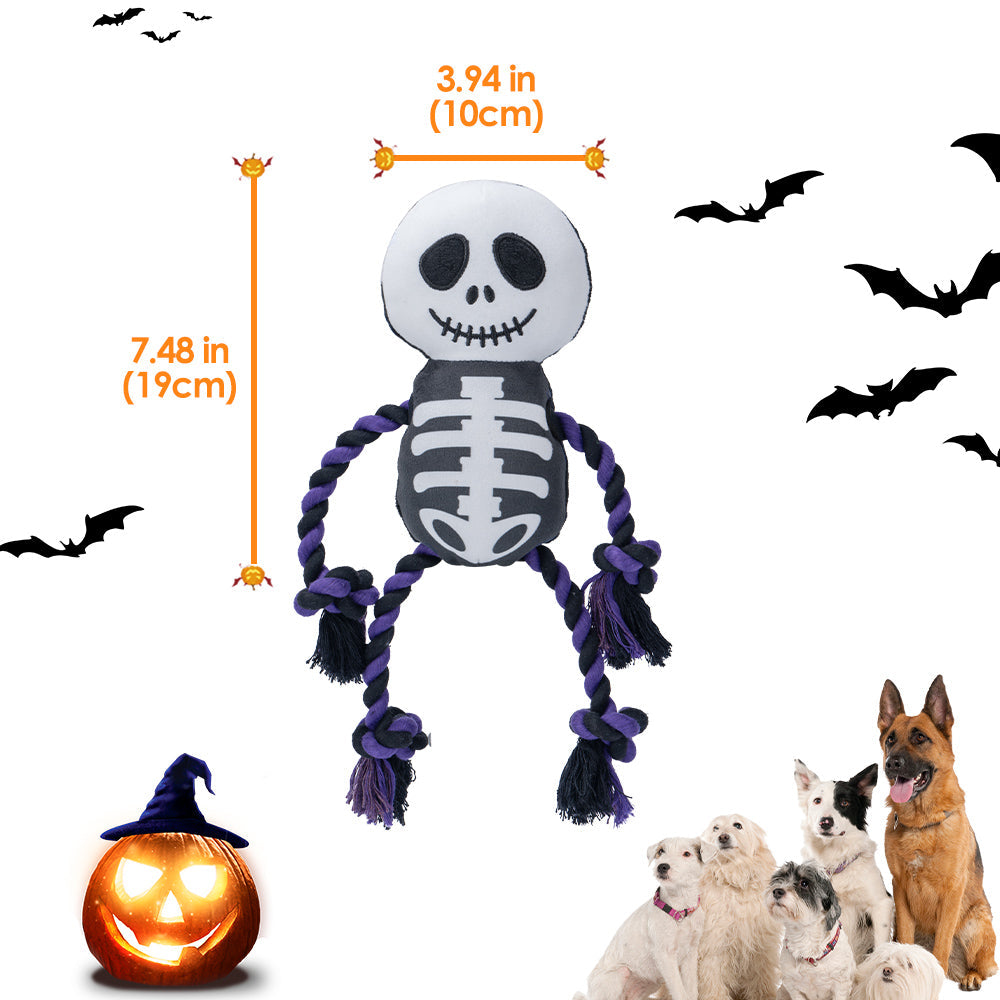 Super Soft Halloween Dog Toy - Interactive Plush Chew Toy for Small, Medium, and Large Dogs