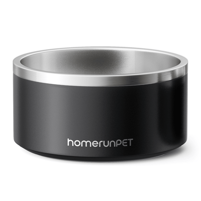 HomerunPET Dog Food Water Insulated Stainless Steel Bowl