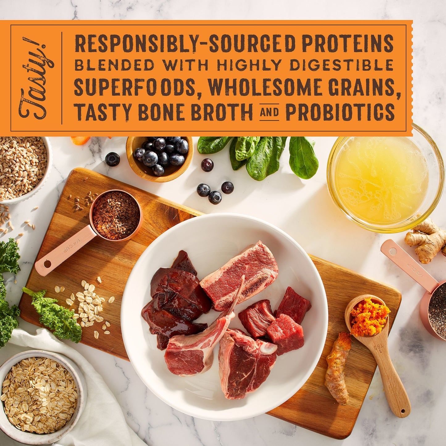 SuperBlends Raw Blend Beef, Beef Liver & Lamb Recipe + Superfoods