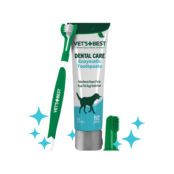 Dog Toothbrush & Enzymatic Toothpaste Set