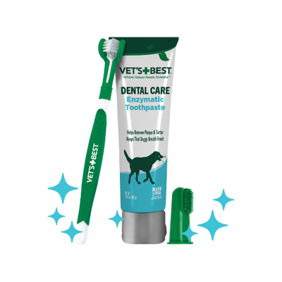 Dog Toothbrush & Enzymatic Toothpaste Set