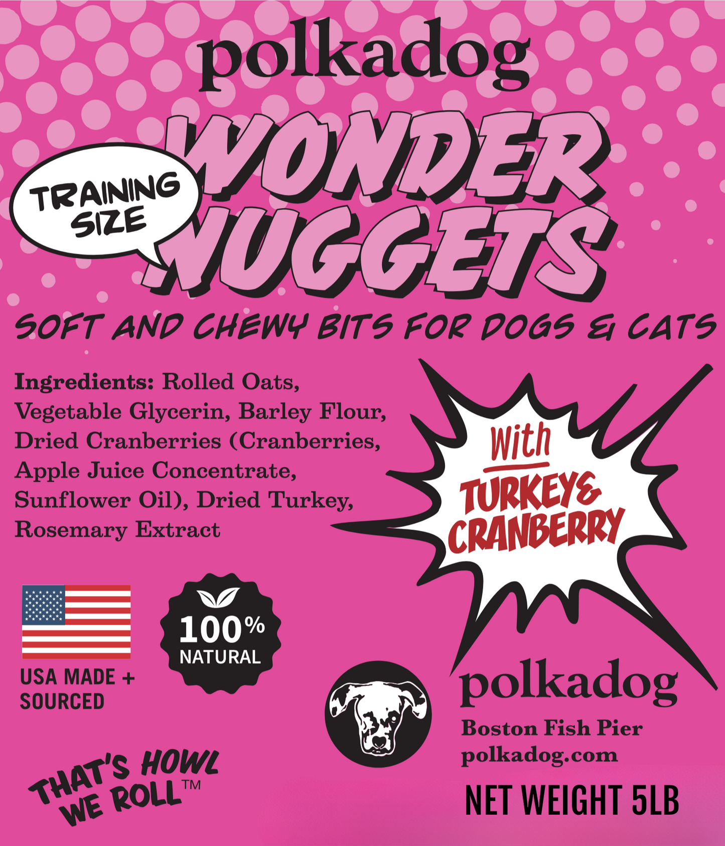 Polkadog Wonder Nuggets Turkey & Cranberry