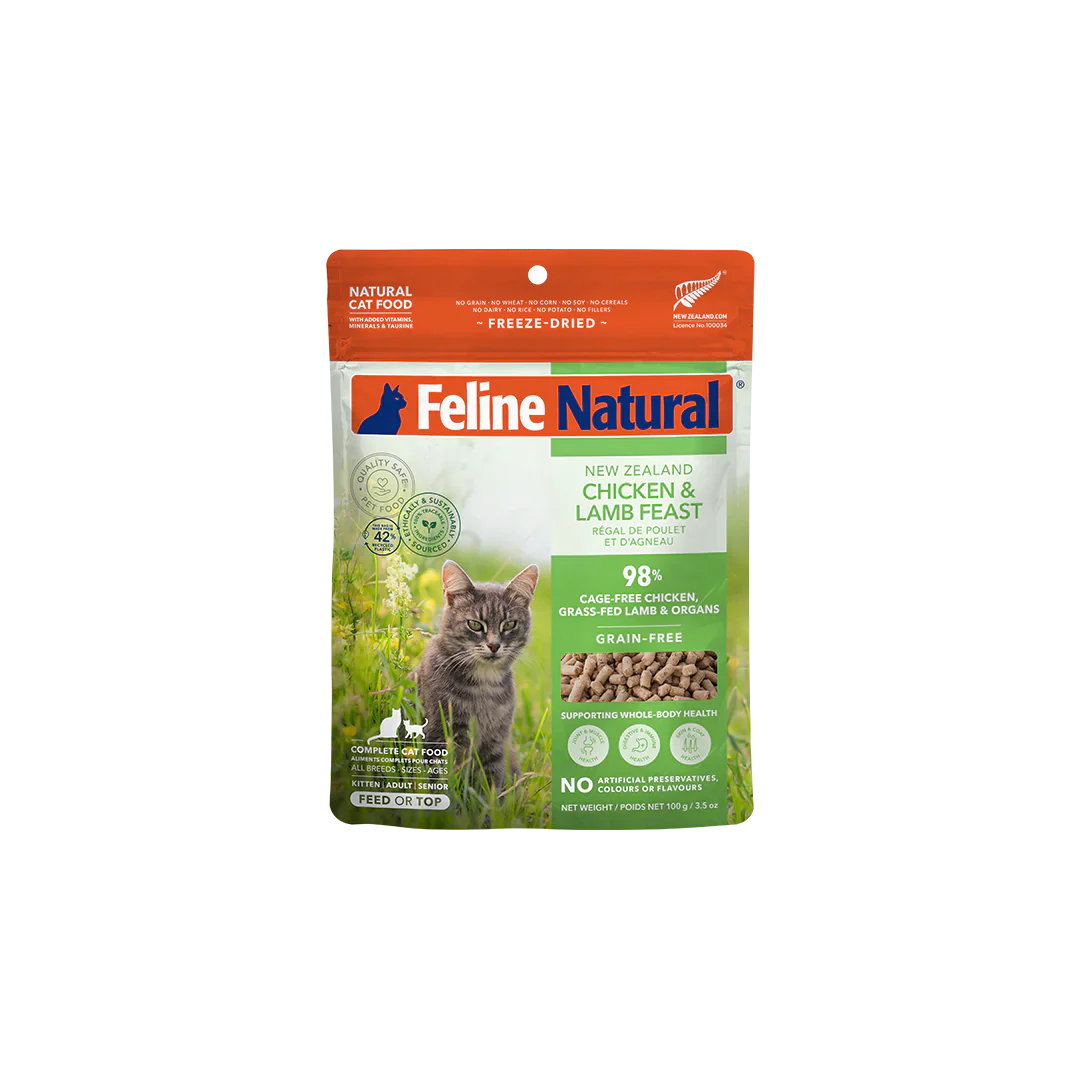 Feline Chicken & Lamb Feast Freeze-Dried Cat Food