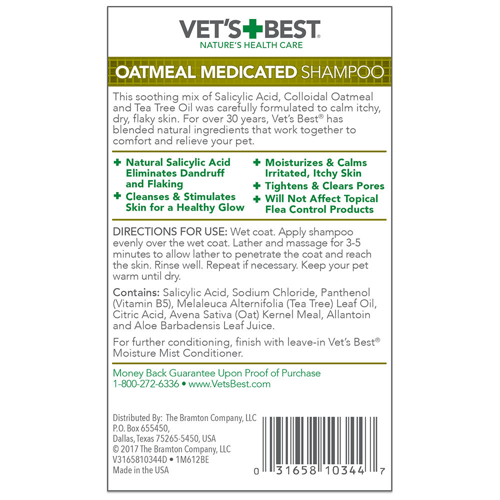 Oatmeal Medicated Dog Shampoo