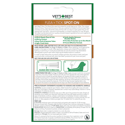 Flea & Tick Spot-On for Small Dogs