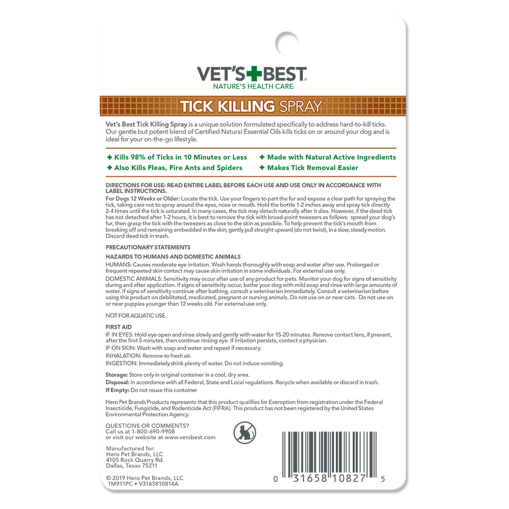 Tick Killing Spray for Dogs