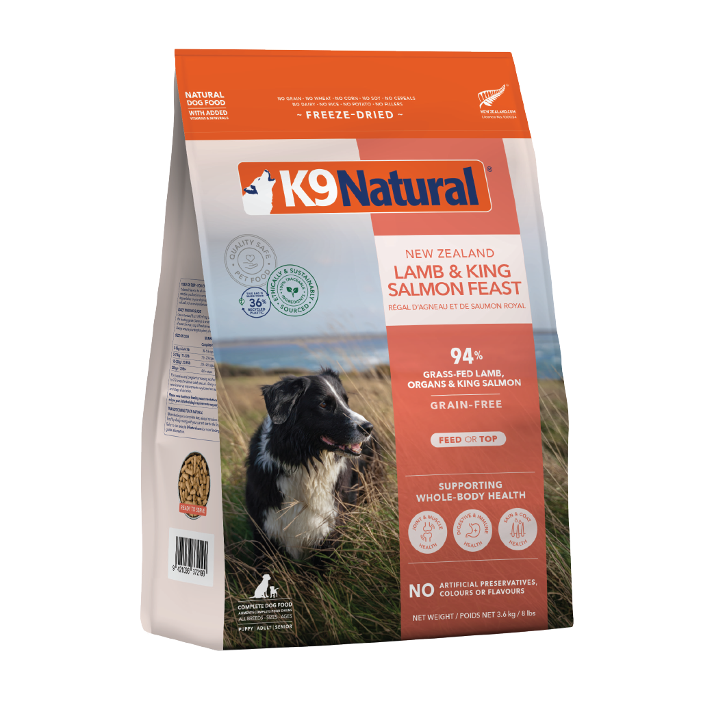 K9 Lamb & King Salmon Feast Freeze-Dried Dog Food