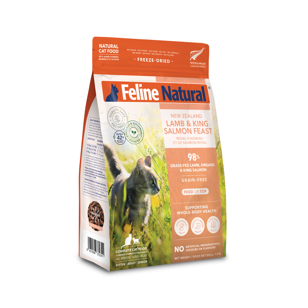 Feline Lamb & King Salmon Feast Freeze-Dried Cat Food