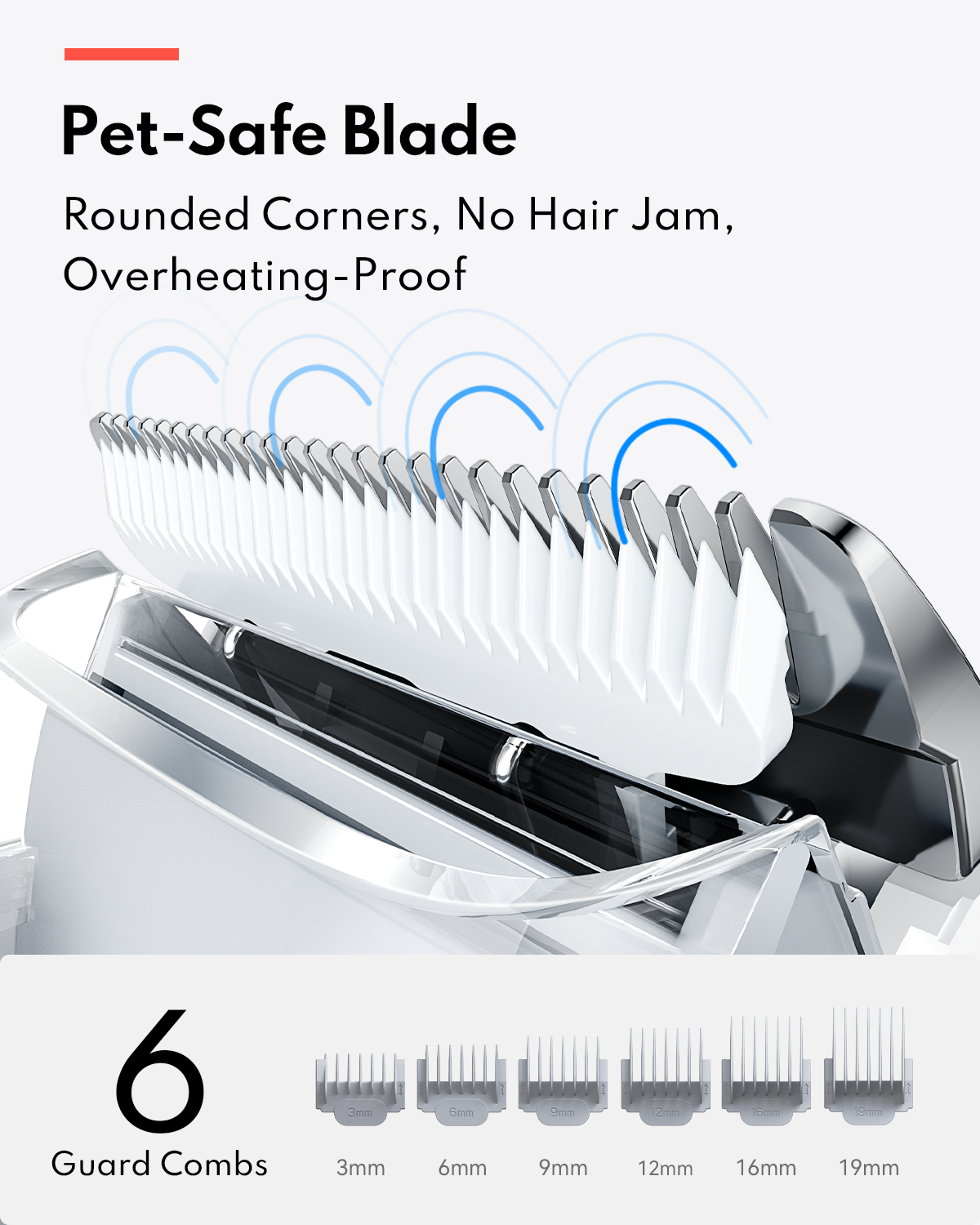 HomerunPET Pet Grooming Kit & Dog Hair Vacuum HC15