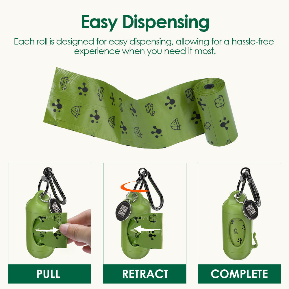 Leak-Proof Biodegradable Dog Poop Bags – 18-Roll, 270 Pack