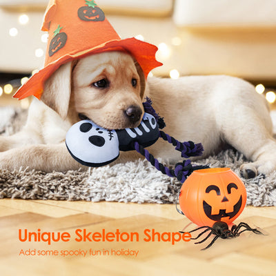 Super Soft Halloween Dog Toy - Interactive Plush Chew Toy for Small, Medium, and Large Dogs