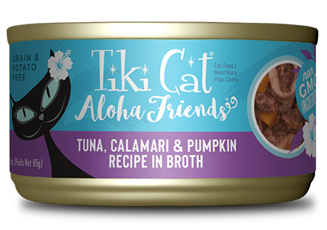 Tiki Cat® Aloha Friends™ Tuna, Calamari & Pumpkin 3-oz, Case Of 12, Wet Cat Food