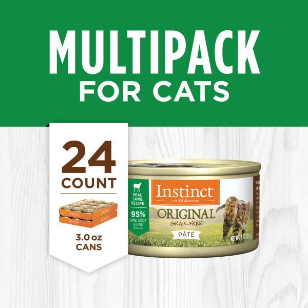 Instinct Original Lamb, Wet Cat Food, 3-oz Case of 24
