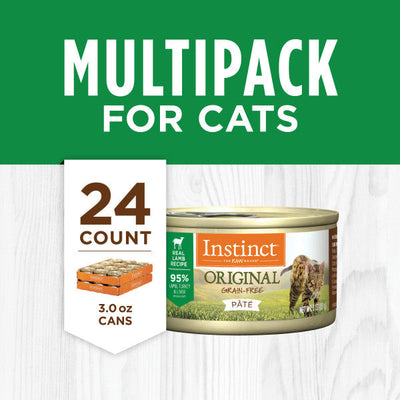 Instinct Original Lamb, Wet Cat Food, 3-oz Case of 24