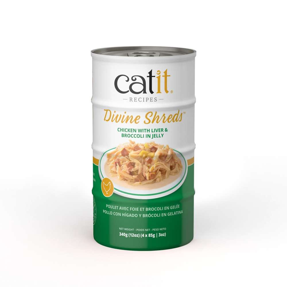 Catit Divine Shreds in Jelly Chicken 4 Pack