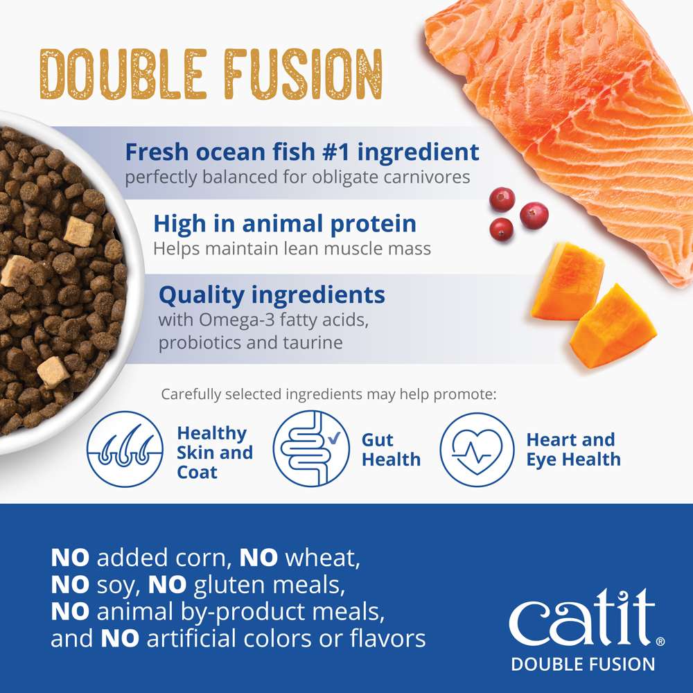 Catit Recipes DOUBLE FUSION Skin & Coat - Ocean Fish Recipe