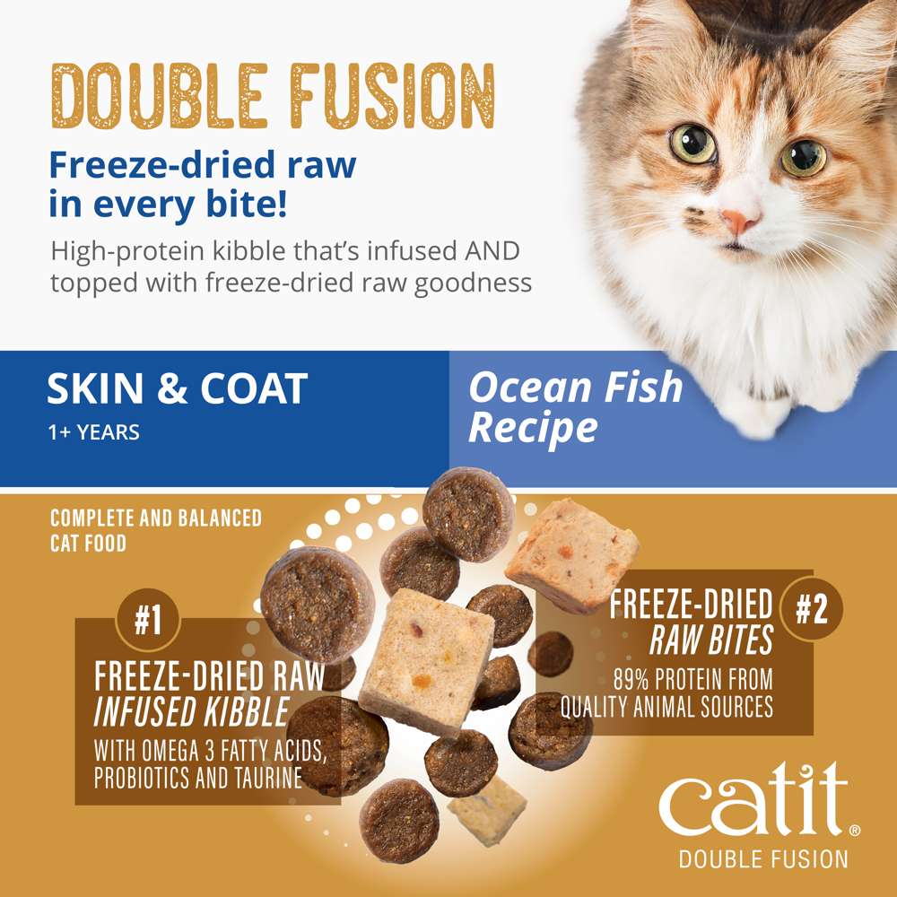 Catit Recipes DOUBLE FUSION Skin & Coat - Ocean Fish Recipe