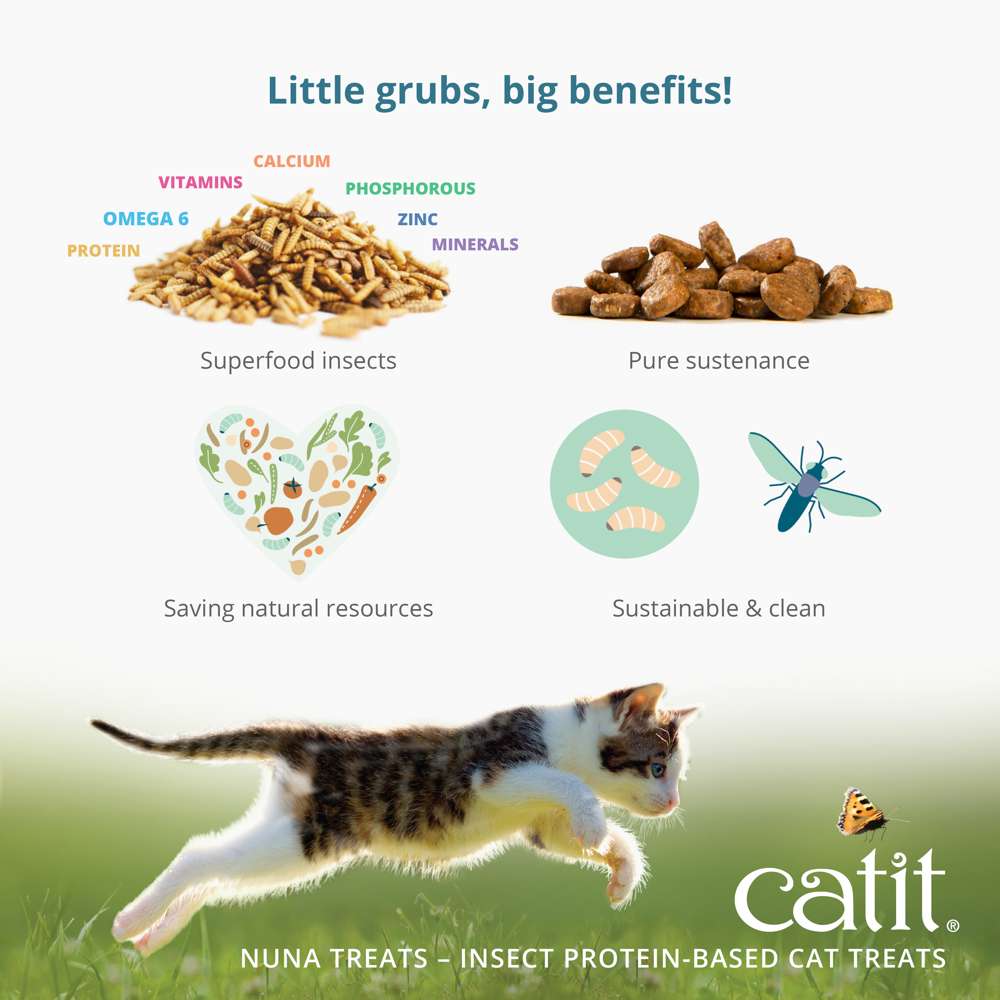 Catit Nuna Treats Insect Protein Based Cat Treats