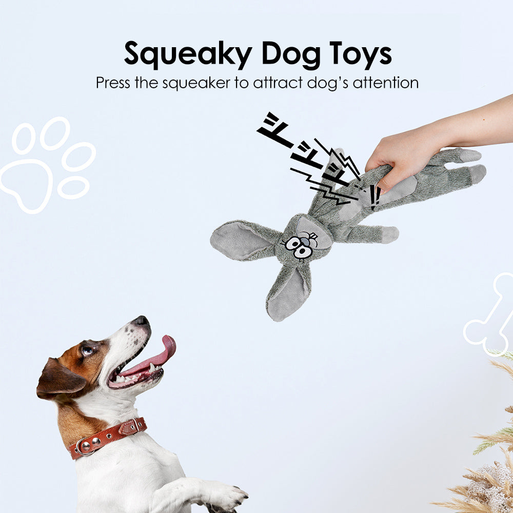 Rabbit and Fox Dog Chewing Toys - Interactive and Durable