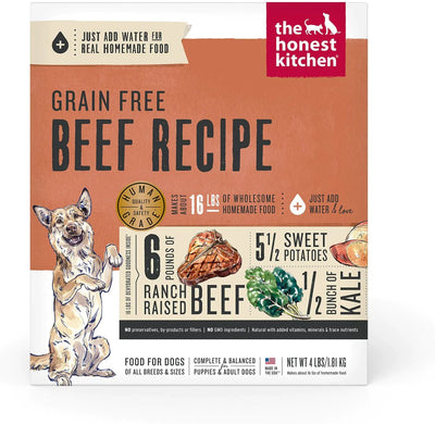 The Honest Kitchen Grain Free Beef Recipe Dehydrated Dog Food