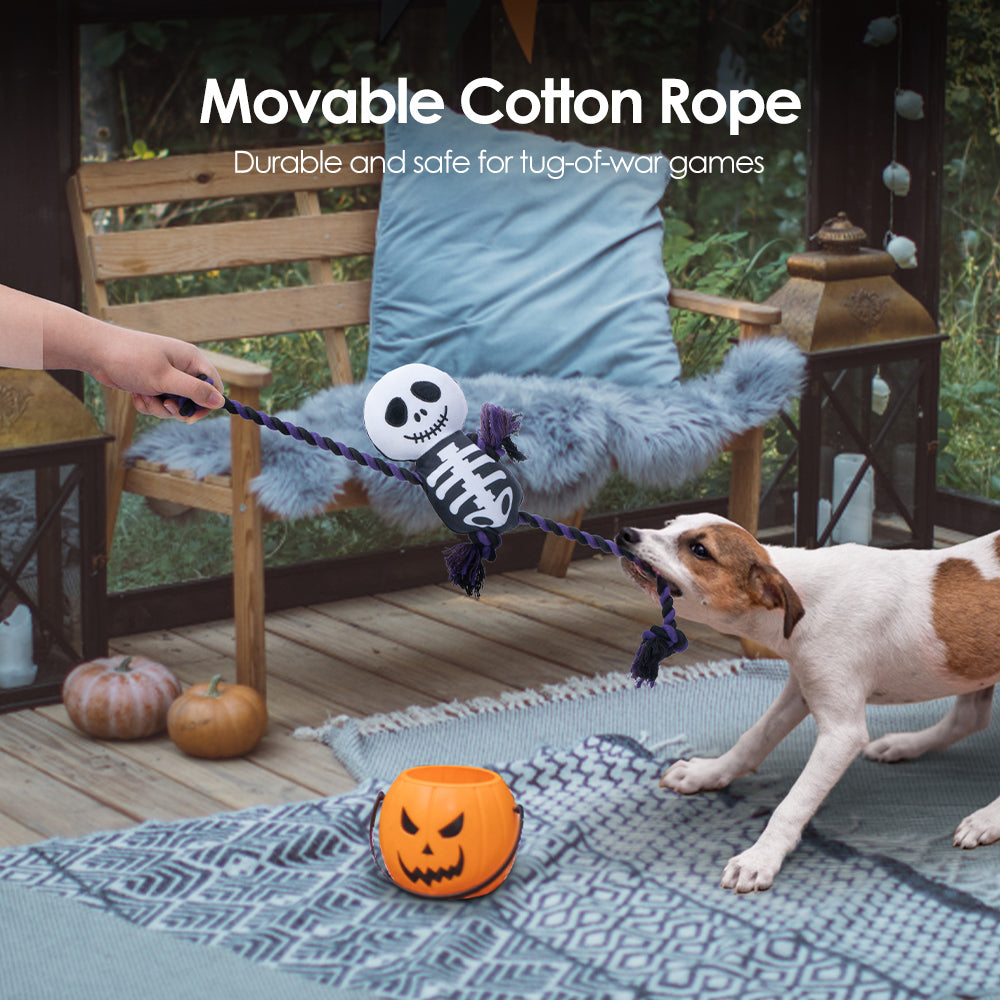 Super Soft Halloween Dog Toy - Interactive Plush Chew Toy for Small, Medium, and Large Dogs