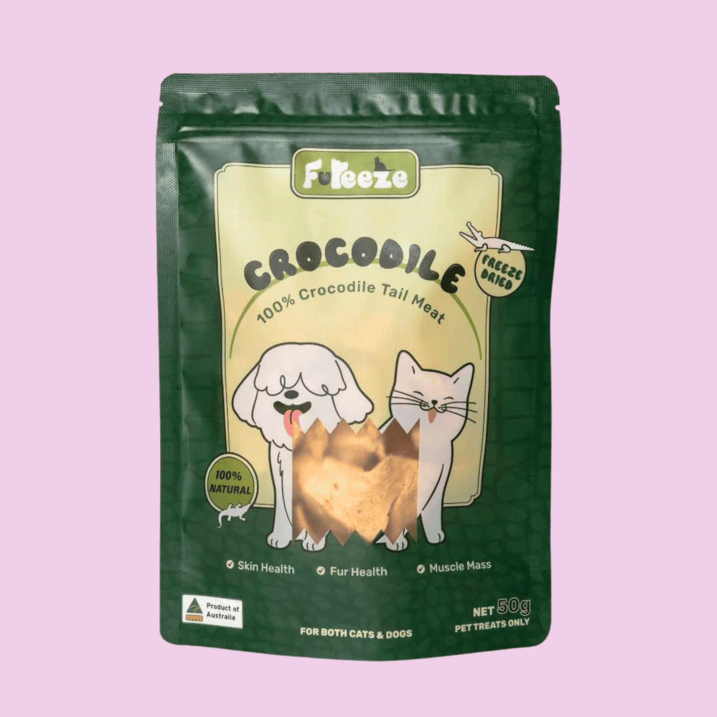 Freeze Dried Crocodile Meat 50g