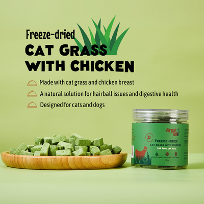 Freeze-Dried Cat Grass