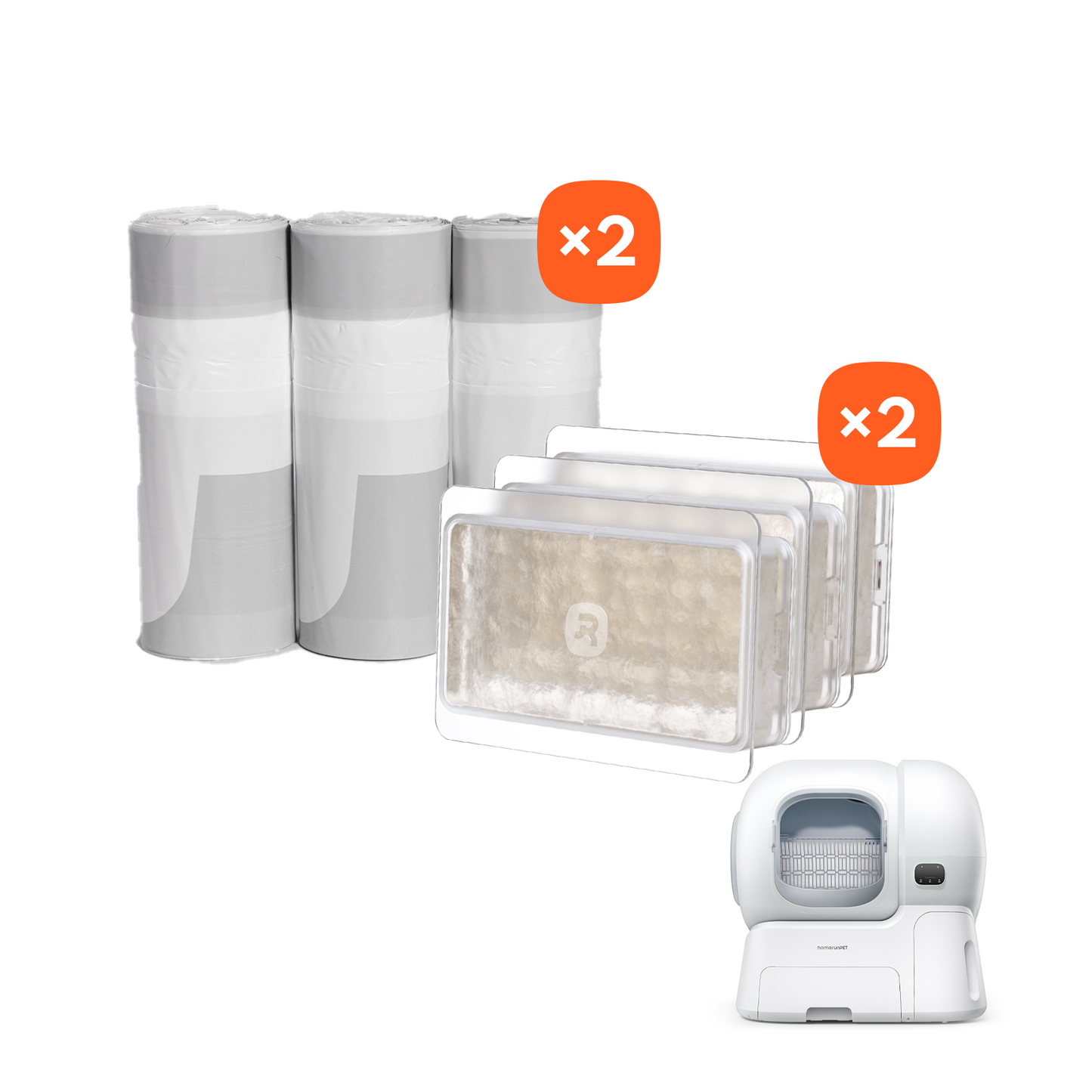 Waste Bags & Fresh Gel Deodorizer Value Bundle