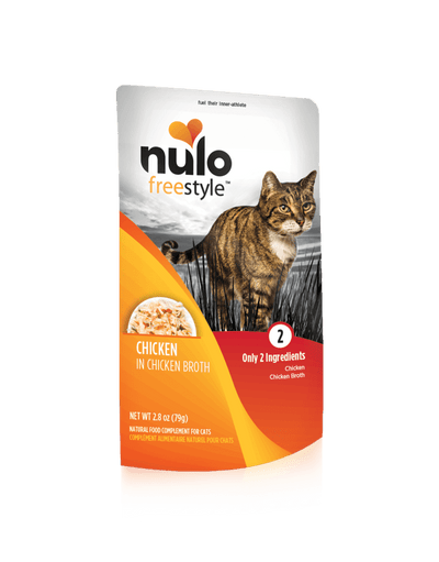 Nulo Freestyle Grain Free Chicken in Broth Meaty Cat Food Topper Pouch