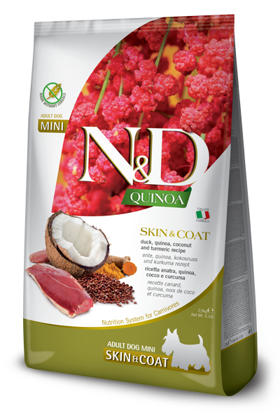 Farmina Pet Foods Mini Adult Skin & Coat Duck, Quinoa, Coconut & Turmeric Formula Dry Dog Food