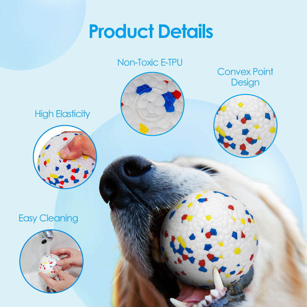 Water-floating E-TPU Dog Ball |Durable, Dental-Safe, and Versatile Pet Toy for Chewers