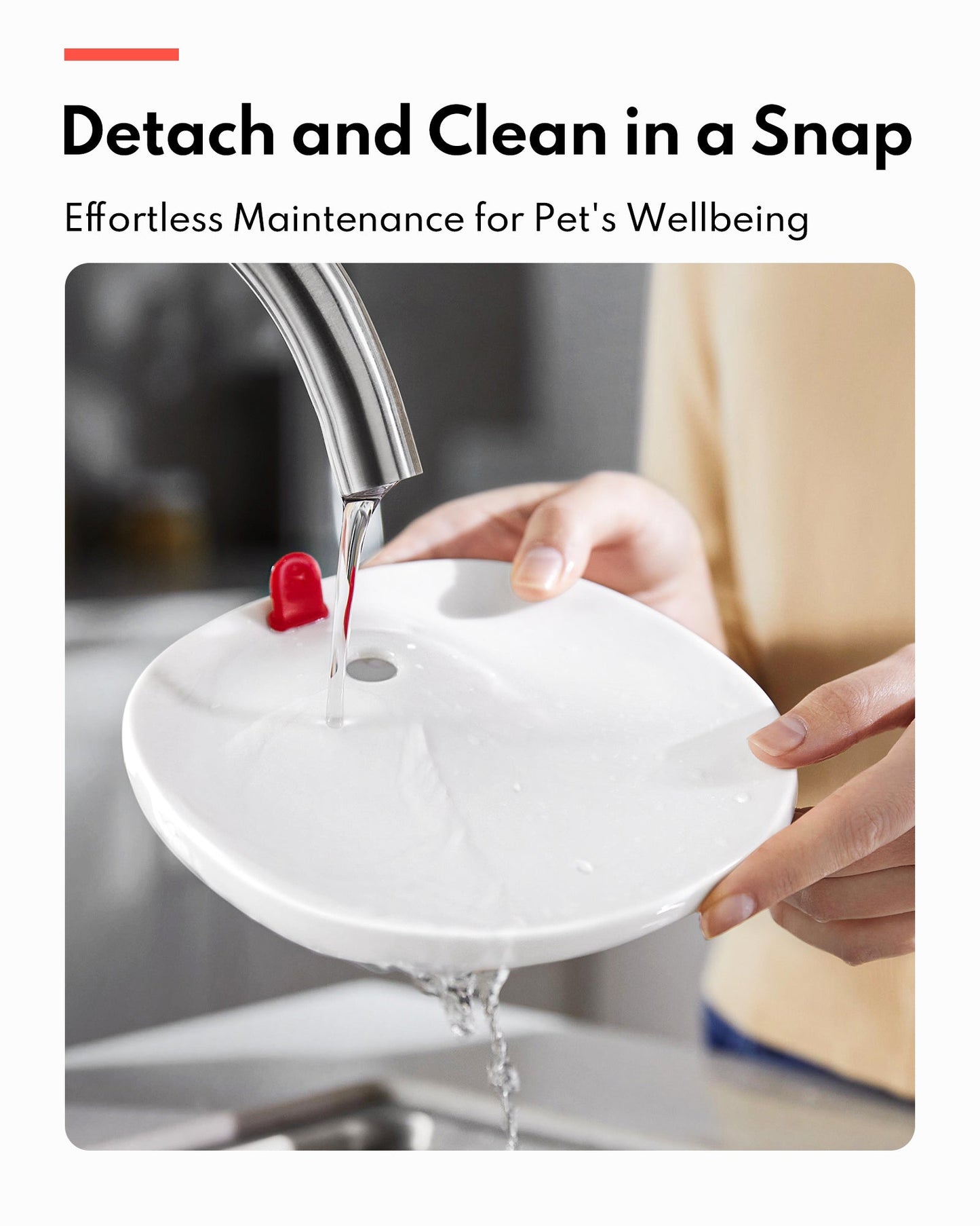 Pet Water Fountain with UVC Sterilization Wireless Pump CF20