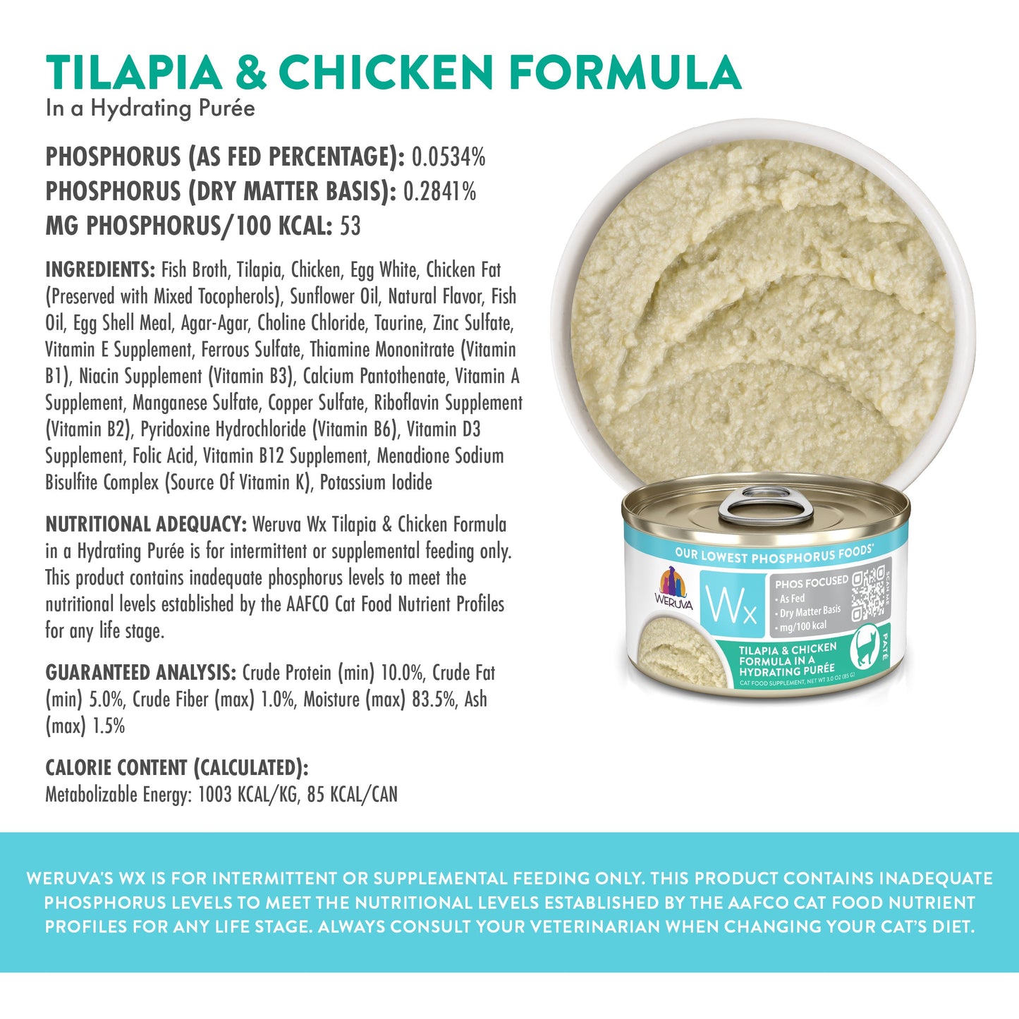 Tilapia & Chicken Formula in a Hydrating Purée