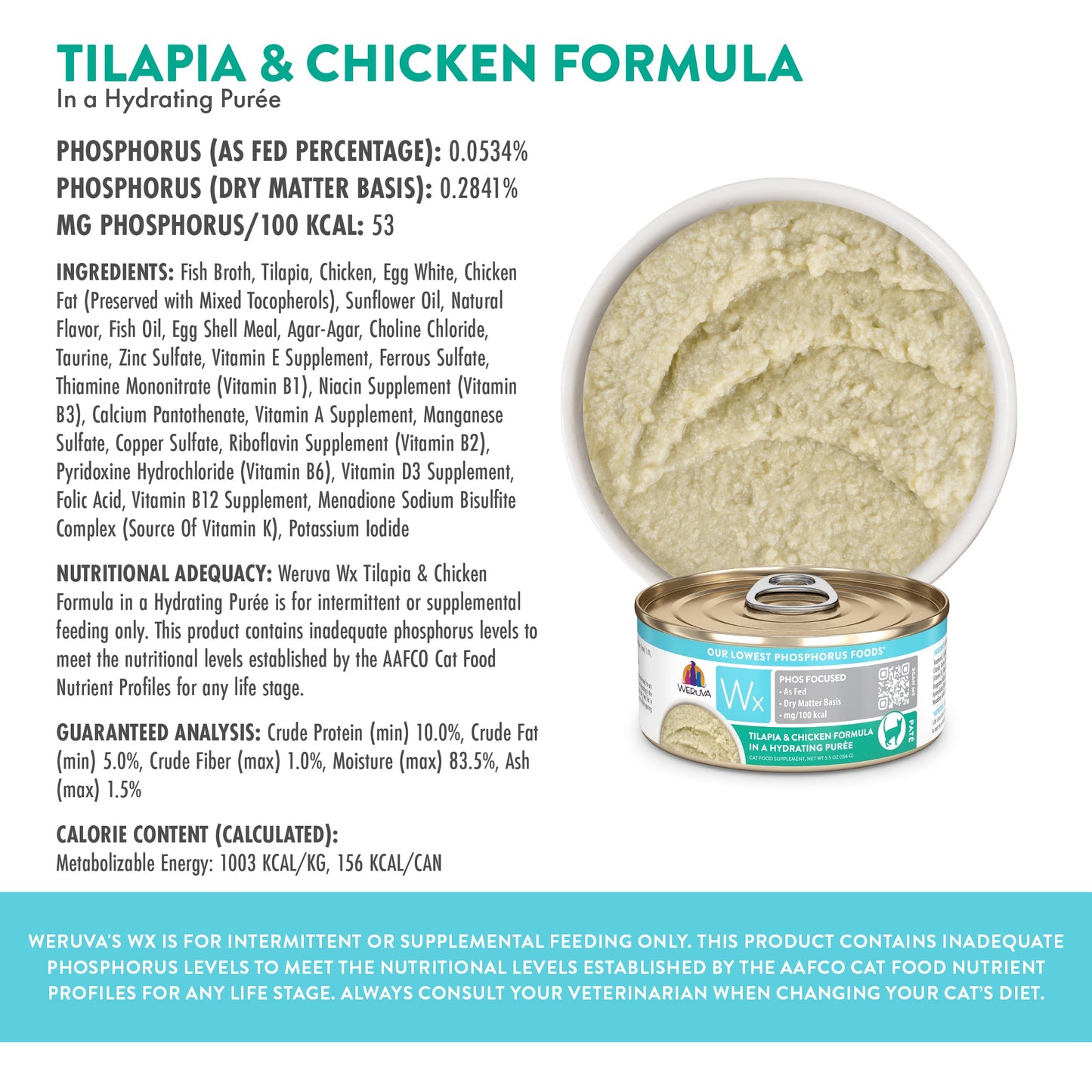 Tilapia & Chicken Formula in a Hydrating Purée