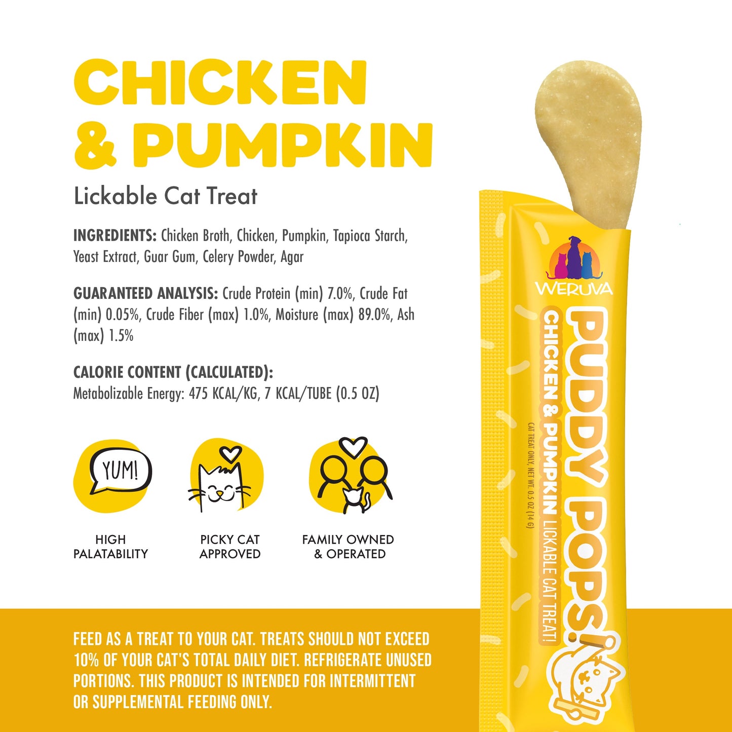 Lickable Chicken & Pumpkin Cat Treat