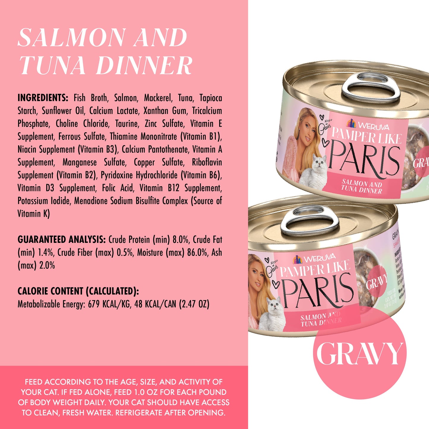 Salmon and Tuna Dinner in Gravy