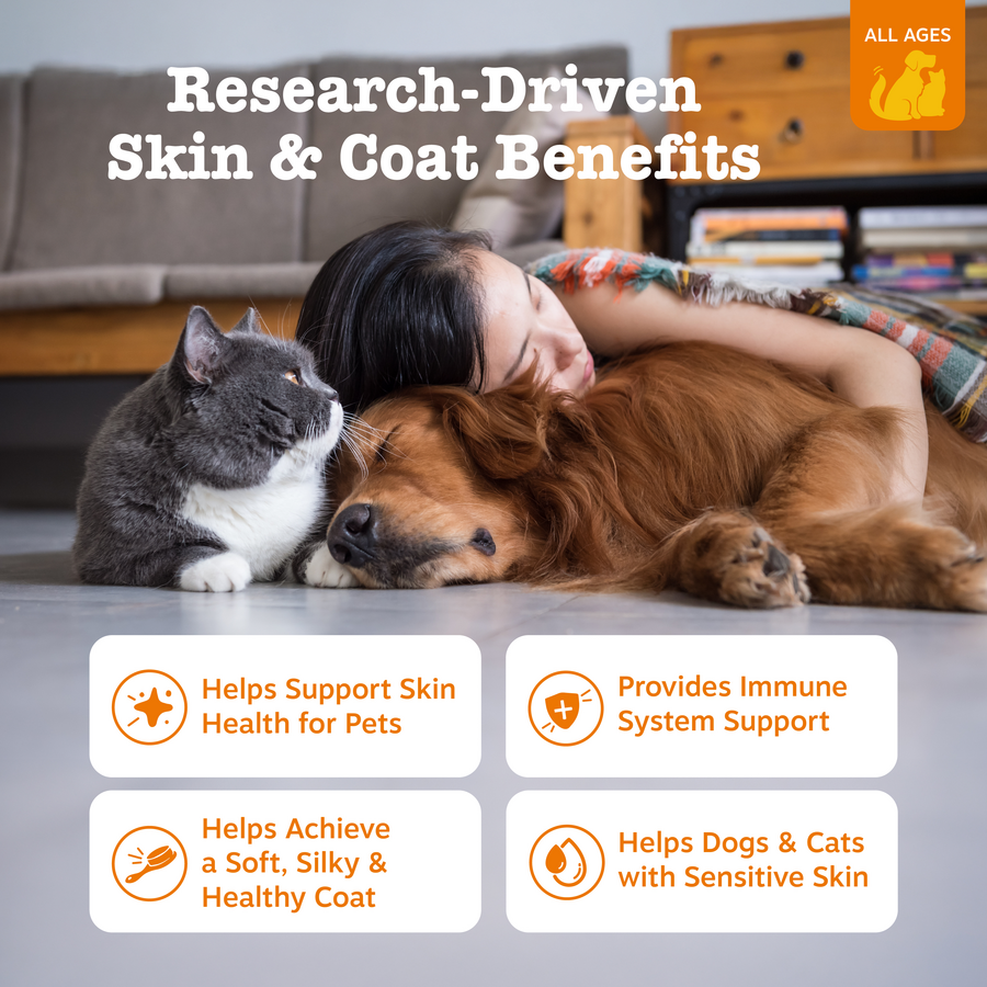 Wild Alaskan Salmon Oil for Dogs & Cats