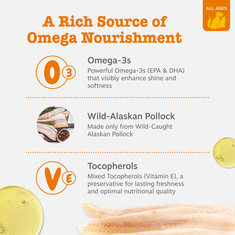 Wild Alaskan Salmon Oil for Dogs & Cats