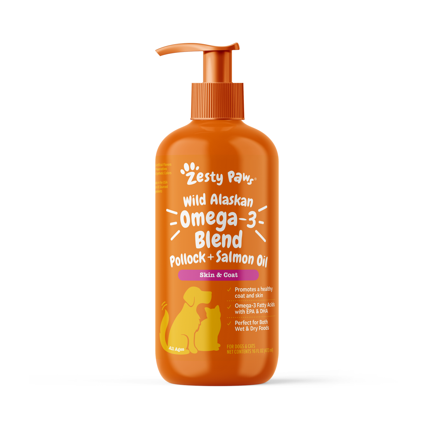 Wild Alaskan Omega-3 Blend Salmon Oil for Dogs & Cats