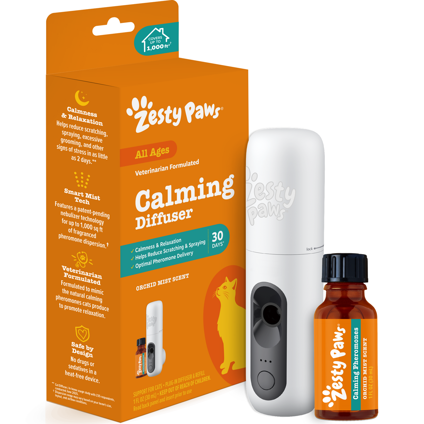 Cat Calming Diffuser Starter Kit - 30 Day Supply