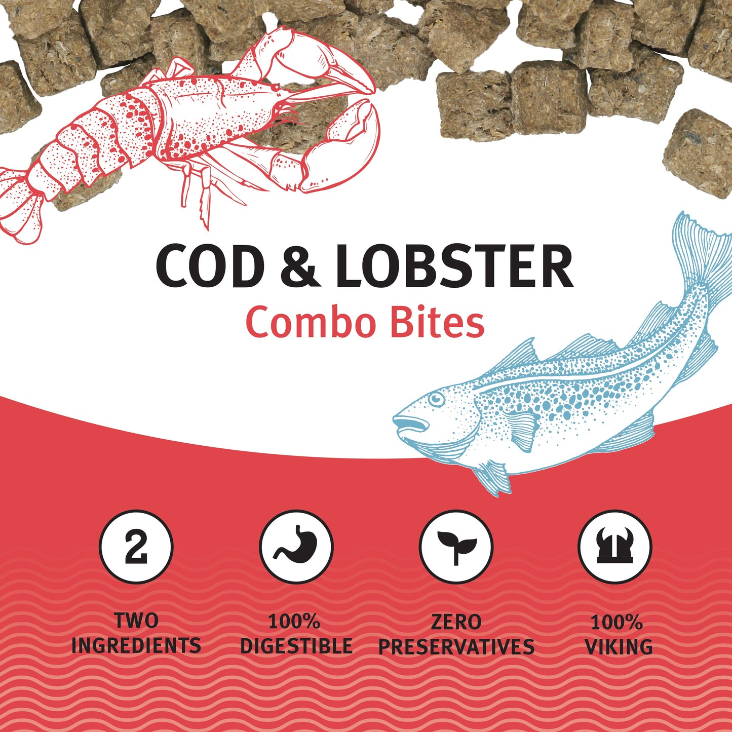 Cod & Lobster Combo Bites Fish Dog Treats