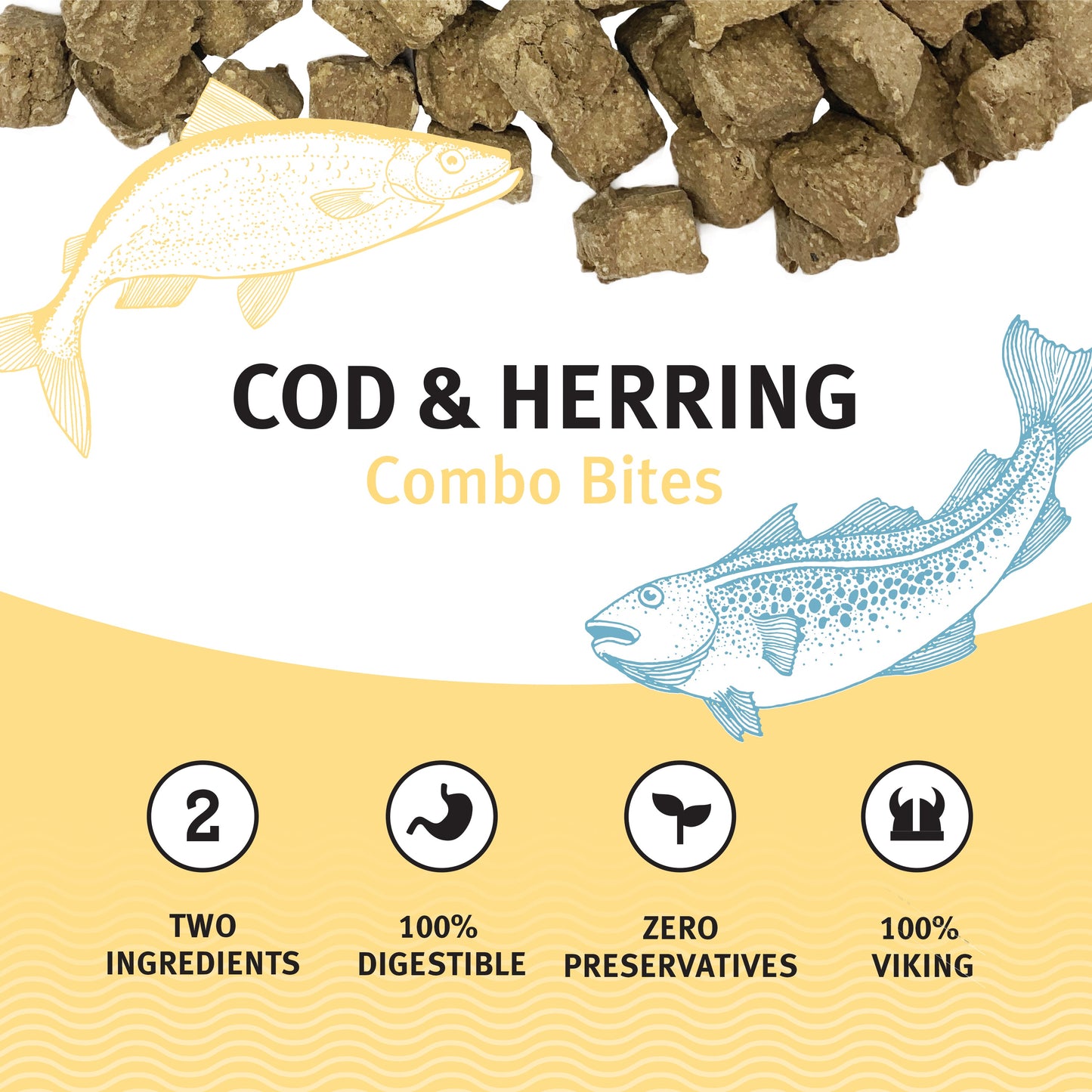 Cod & Herring Combo Bites Fish Dog Treats