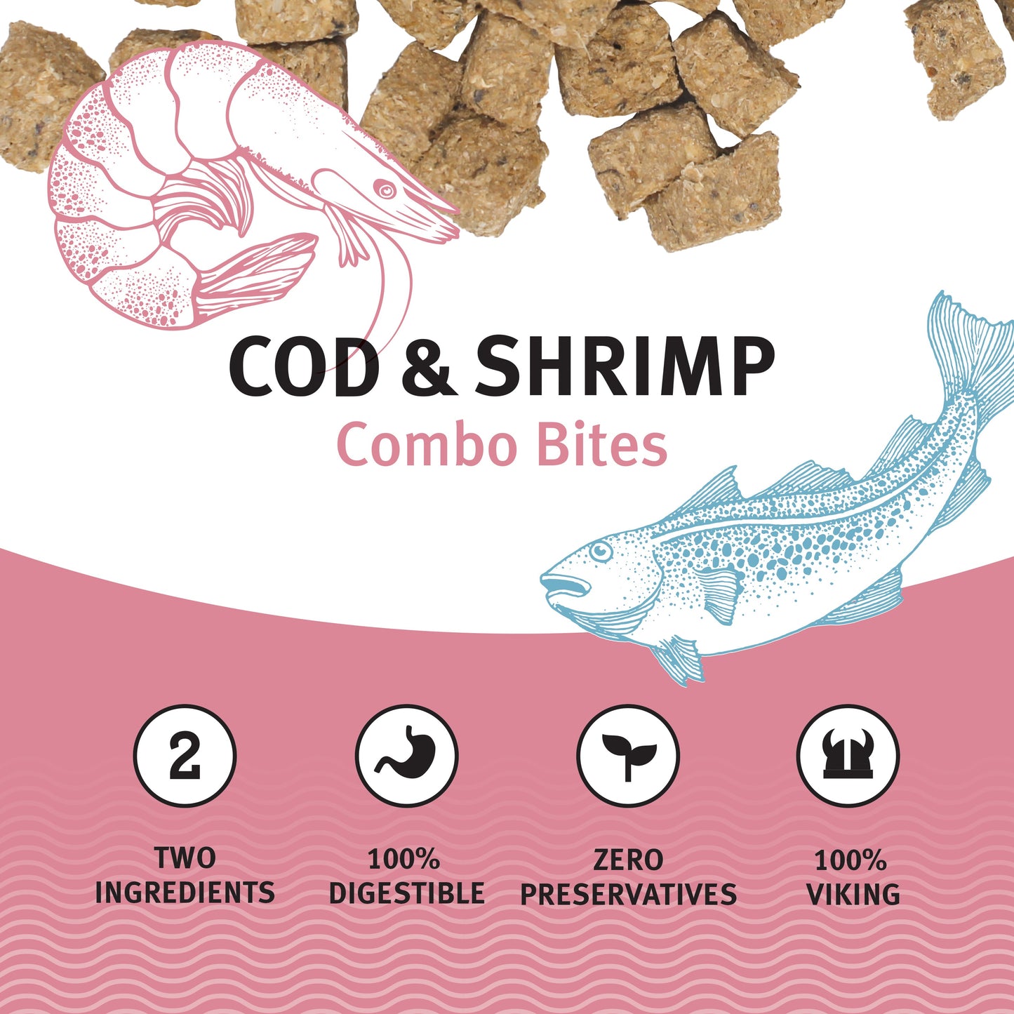 Cod & Shrimp Combo Bites Fish Dog Treats