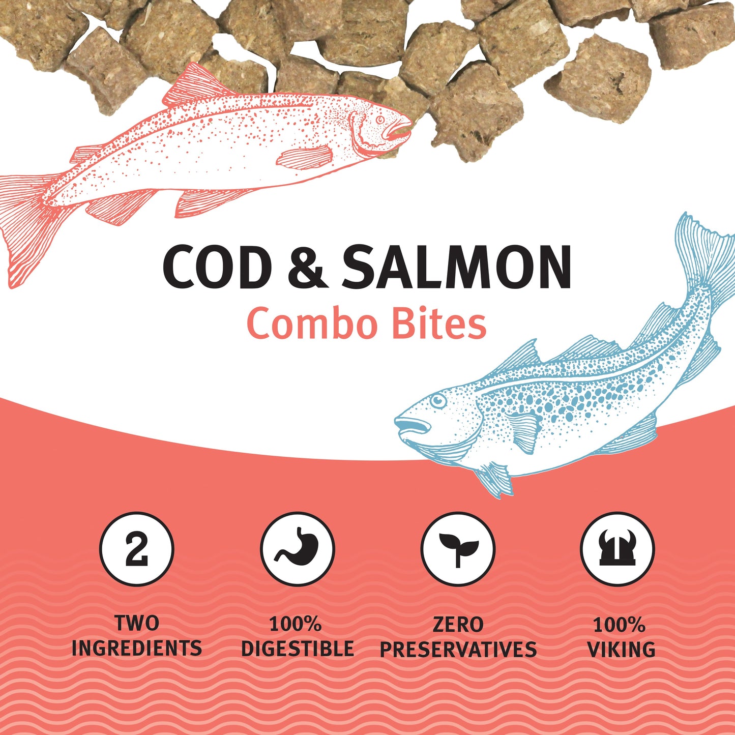 Cod & Salmon Combo Bites Fish Dog Treats