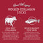 Rolled Beef Collagen Wrapped With Cod Skin 4" Chew Stick